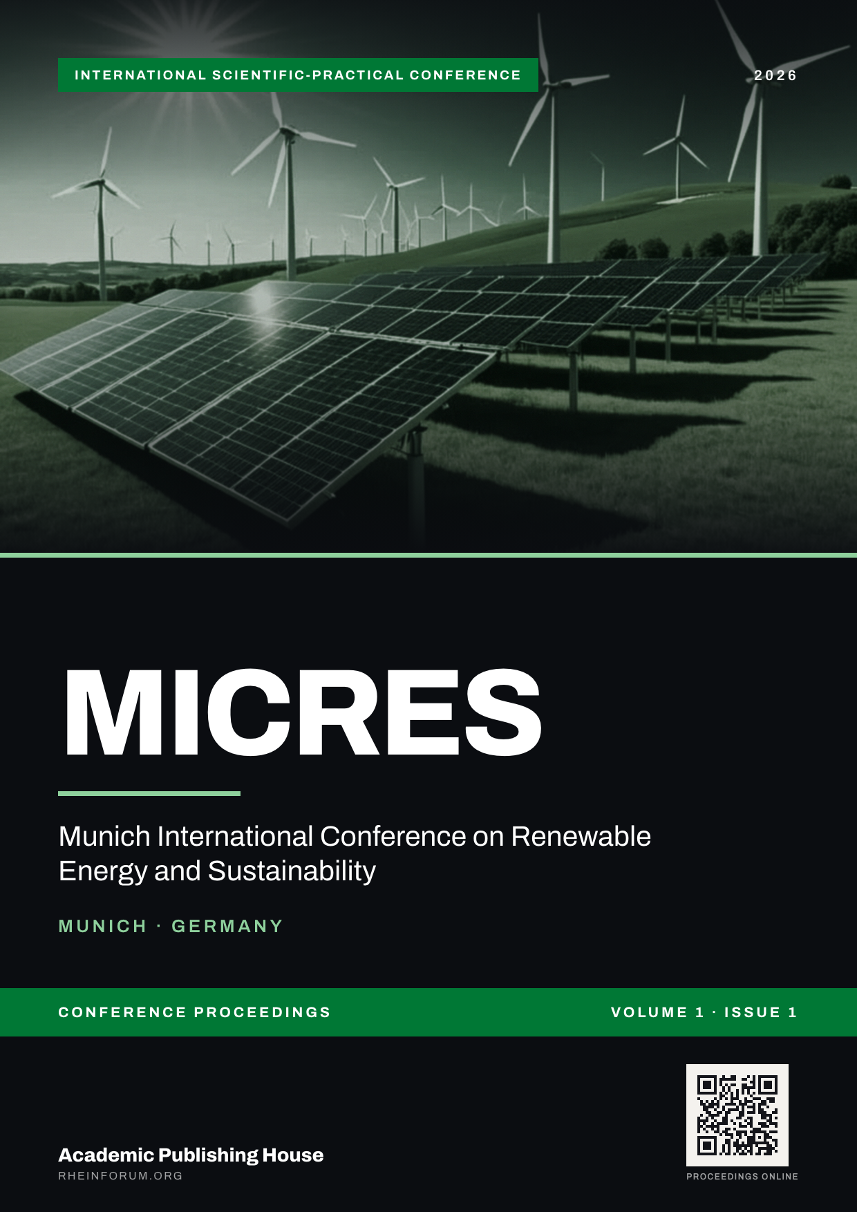 Munich International Conference on Renewable Energy and Sustainability — Volume 1, Issue 1 (2026)